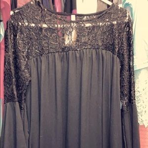 Black baby doll type dress